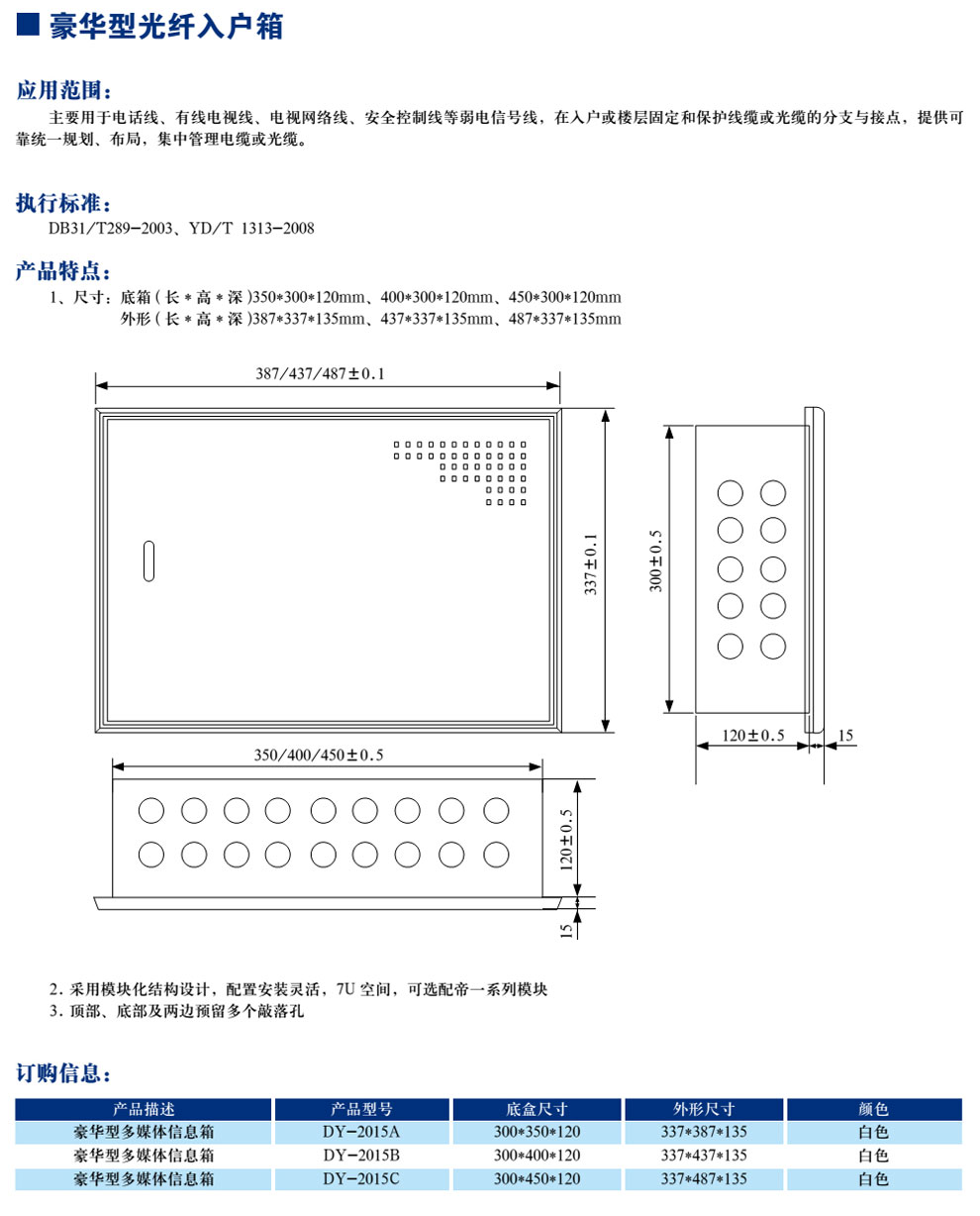 豪華型光纖入戶箱(圖1)